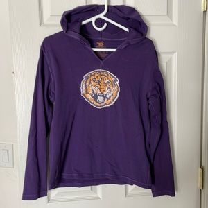 LSU Tigers Womens Hoodie Sweatshirt XL Banner Supply Co Like New